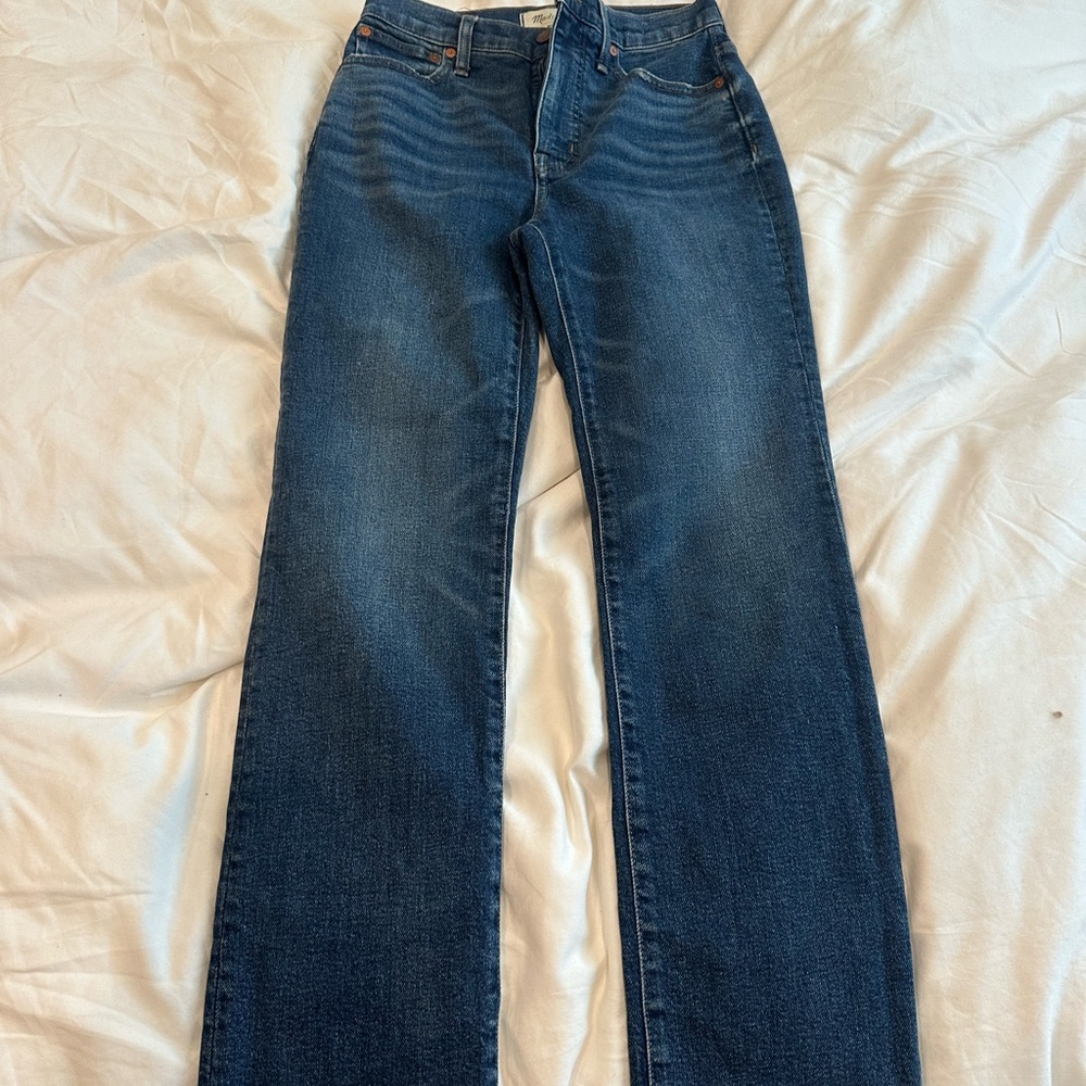 Madewell Slim Demi Boot Blue Denim Women's Jeans